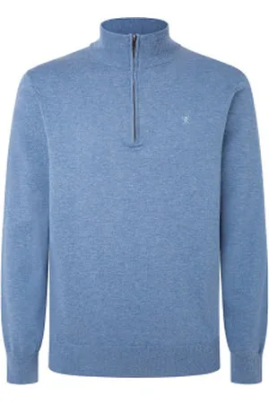 Hackett Para homem. HM703084 Pulôver com fecho de correr (XXL), Casual, Algodão, Manga comprida