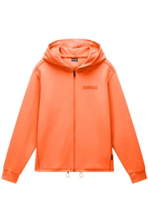Napapijri Para homem. NP0A4IC7 Sweatshirt B-Vanni FZH laranja (S), Casual, Esportivo, Algodão, Multisport