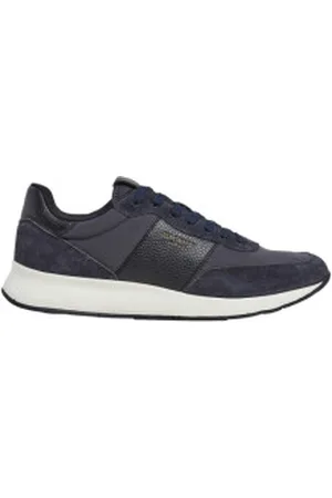 Hackett Para homem. HMS21387 Ténis de couroH-Runner Essex navy (40), Plano, Cordão, Casual