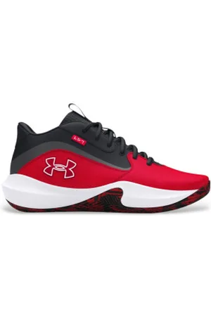 Under Armour Unisex. 3028512 Sapatilhas de basquetebol em pele Lockdown 7 (41), Couro, Plano, Cordão, Casual, Esportivo, Multisport
