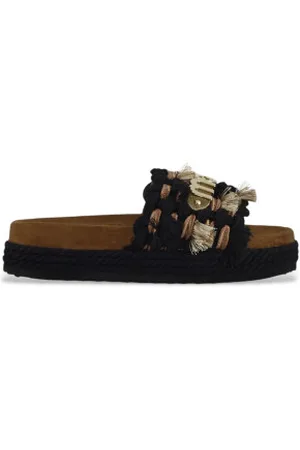 Mou Para mulher. MU.SW451008K Sandálias monobanda pretas (36), , 1 a 3cm, Nenhum, Casual