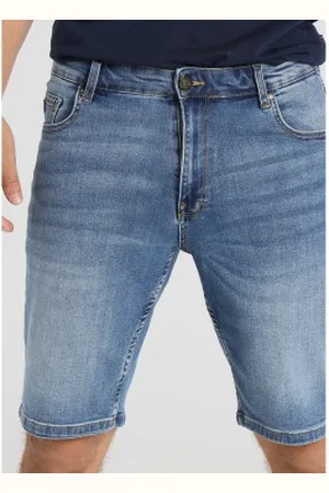 Lois Para homem. 111923639 Azul Bermudas de ganga de corte justo (28), Casual, Algodão, Denim
