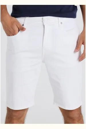 Lois Para homem. 111923744 Bermudas de ganga brancas (28), , Casual, Algodão, Denim