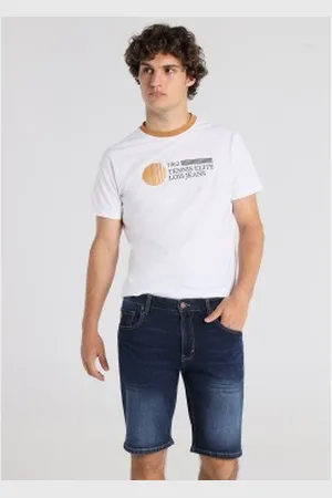 Lois Para homem. 111923747 Bermudas de ganga de corte justo (28), Casual, Algodão, Denim