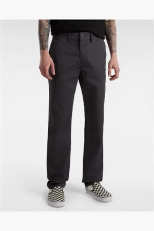 Vans Para homem. VN000HZA1O71 Calças chino cinzentas autênticas de corte justo (29/30), Casual, , Algodão