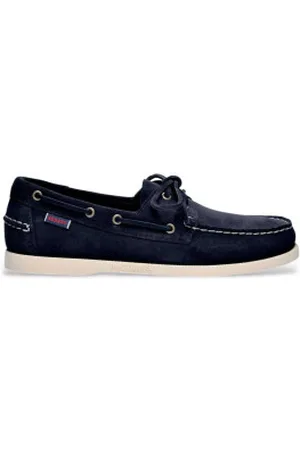 SEBAGO Para homem. 7111PTW Mocassins Portland Flesh Out Navy (41), Plano, Cordão, Casual, Marinho