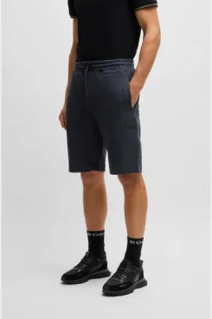 HUGO BOSS Para homem. 50532885 Calções Huxley azul-marinho (S), Casual, Polister Reciclado, Sustentável