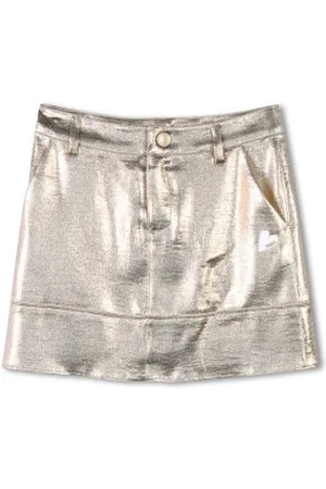 Zadig & Voltaire Para menina. X60329 Saia de efeito metálico (8Años= 126cm), Casual, Poliéster, moda infantil