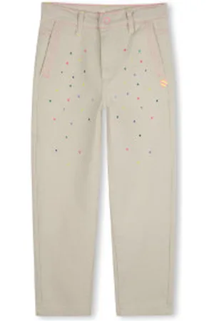 Billieblush Para menina. U20851 Calças de sarja (6años= 114/119cm), Casual, Algodão, moda infantil