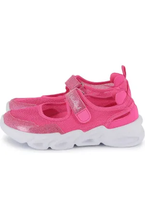 Billieblush Para menina. U20693 Chinelos Ballerine cor-de- (31), Plano, Velcro, Casual, moda infantil