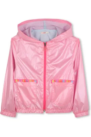 Billieblush Para menina. U20885 Casaco com capuz cor-de- (4años= 102cm), Casual, Poliéster, moda infantil