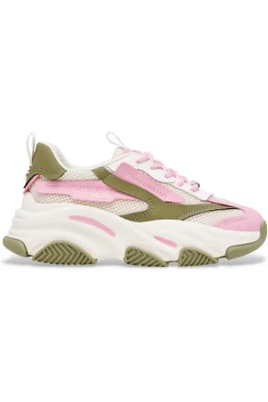 Steve Madden Para mulher. SM19000033 Possessão-E Ténis cor-de-rosa, verde (36), 5 a 8cm, Cordão, Casual