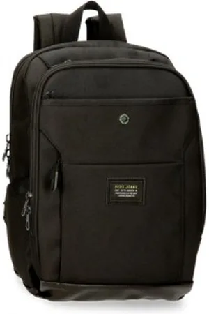Pepe Jeans Unisex. 7782131 Mochila para computador Leighton com dois compartimentos preta (OSFA), , Casual, Poliéster