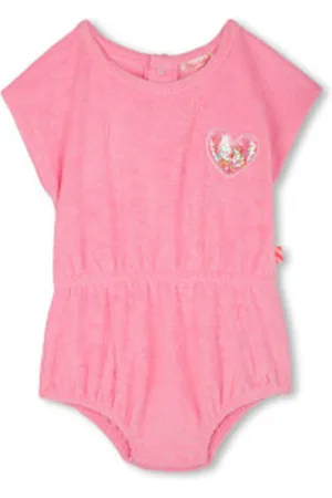 Billieblush Para menina. U21119 Macacão curto cor-de- (2años= 86cm), Casual, Poliéster, Manga curta, moda infantil