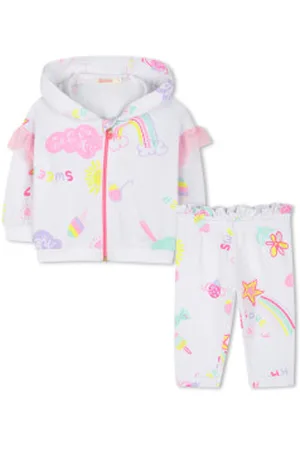 Billieblush Para menina. U21018 Conjunto jogger (2años= 86cm), Casual, Algodão, Manga comprida, moda infantil