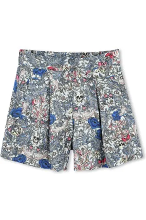 Zadig & Voltaire Para menina. X60341 Calções com estampado da Marinha (4Años= 102cm), Casual, Viscoso, , moda infantil