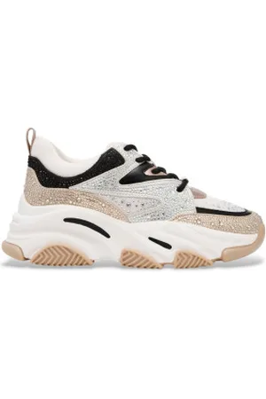 Steve Madden Para mulher. SM19000082 Sapatilhas Privy cinzentas (36), 3 a 5cm, Cordão, Casual, Cinza