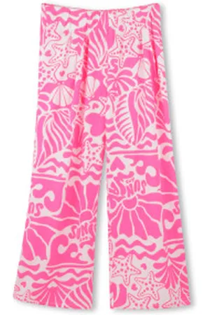 Billieblush Para menina. U20856 Calças de cintura elástica cor-de-rosa (2años= 86cm), Casual, Viscoso, moda infantil