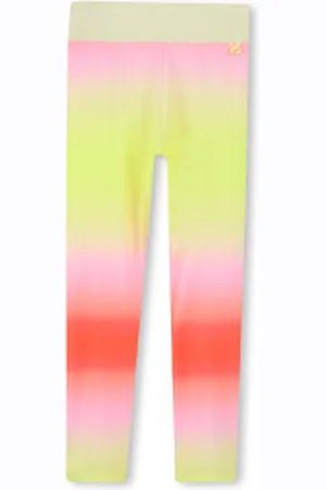 Billieblush Para menina. U20905 Leggings multicoloridas com efeito gradiente (10años= 138cm), Casual, Poliéster, moda infantil
