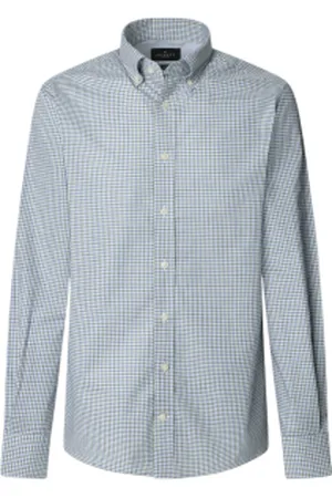 Hackett Para homem. HM3010271 Camisa de popelina de corte justo (3XL), Casual, Algodão, Manga comprida