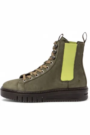 Art Unisex. 1177912WQ003_0G3 Botins em pele 1779 Belleville verde (37), Couro, Plano, Cordão, Casual