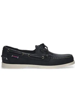 SEBAGO Para mulher. 781111W Mocassins Portland Flesh Out Navy (37.5), Plano, Cordão, Casual, Marinho