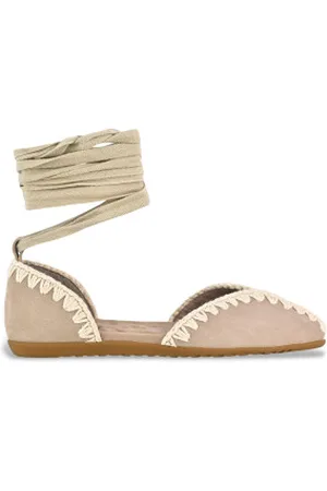 Mou Para mulher. MU.SW731001A Sabrinas em pele com laço (36), Couro, Plano, Cordão, Casual