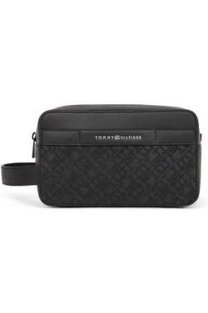Tommy Hilfiger Para homem. AM0AM13049 Saco de toilette Monogram Med Pu (OSFA), Casual, Poliuretano