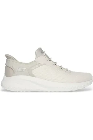 Skechers Para mulher. 117504 Chinelos: BOBS white (36), , Tecido, Plano, Cordão, Esportivo, Multisport
