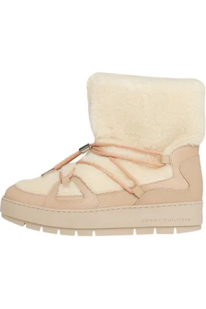 Tommy Hilfiger Para mulher. FW0FW07505 Sapatos de neve Plush (38), 1 a 3cm, Cordão, Casual, Ao ar livre, Sustentável, Poliéster recicla