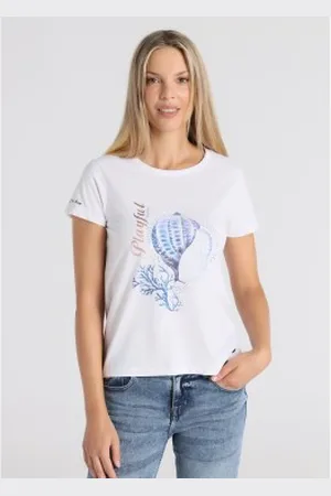 Lois Para mulher. 423252725 T-Shirt de manga curta Mare (XS), Casual, Algodão