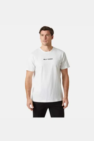Helly Hansen Para homem. 54598 T-shirt Cora 2.0 branca (S), , Casual, Algodão, Manga curta