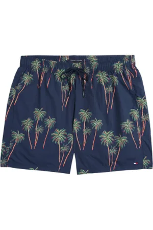 Tommy Hilfiger Para homem. UM0UM03491 Calções de banho de comprimento médio com estampado (L), Beachwear, Náilon