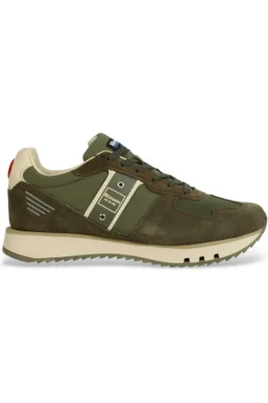 Blauer Para homem. S5TOKYO01 Ténis de couro Tokyo01 verde (40), Plano, Cordão, Casual