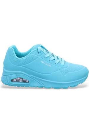 Skechers Para mulher. 73690 Ténis Uno Stand On Air turquesa (36), 3 a 5cm, Cordão, Casual, Esportivo, Multisport