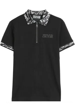 VERSACE Para homem. 78GAGT02-CJ01T Pormenores da gola polo em (S), Casual, Algodão, Manga curta