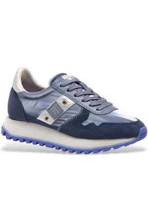 Blauer Para mulher. F4MILLEN01 Ténis de couro Millen01 liloso azul (36), 1 a 3cm, Cordão, Casual, Lilás