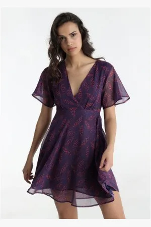Lois Para mulher. 448312690 Vestido curto (XS), Casual, Poliéster, Manga curta