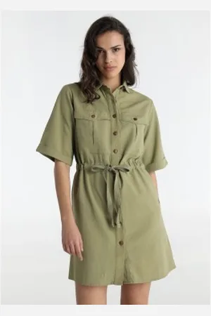 Lois Para mulher. 448452727 Vestido curto (M), Casual, Viscoso, Manga curta