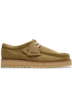 Clarks Para homem. 26180446 Sapatos de couro verde Walla Scout Lo (42.5), Plano, Camurça, Cordão, Casual