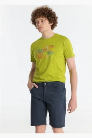 Lois Para homem. 111922342 Calções de corte justo azuis (28), , Casual, Algodão