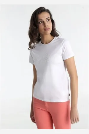 Lois Para mulher. 422052140 T-shirt de manga curta branca (XS), , Casual, Algodão