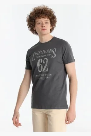 Lois Para homem. 158043027 T-shirt Legendary cinzenta (M), Casual, , Algodão, Manga curta
