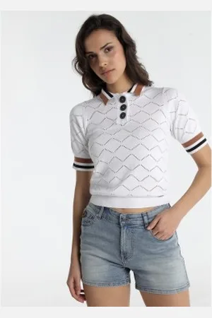Lois Para mulher. 217452622 Calções de ganga azuis (26), , Casual, Algodão, Denim