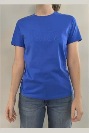 Lois Para mulher. 422052140 T-shirt de manga curta (S), Casual, Algodão