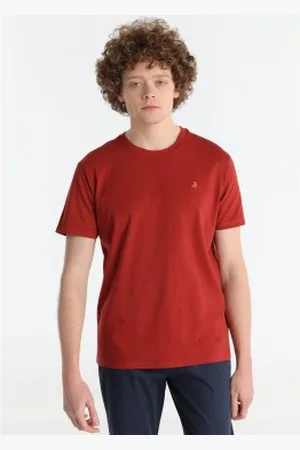 Lois Para homem. 157683887 T-shirt básica vermelha (L), , Casual, Algodão, Manga curta