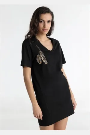 Lois Para mulher. 448322693 Vestido curto (XS), Casual, Algodão, Manga curta