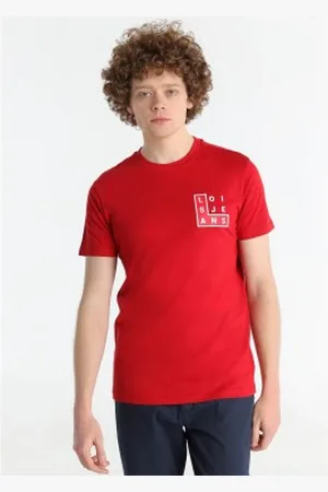 Lois Para homem. 158153062 T-shirt de manga curta vermelha (XS), , Casual, Algodão