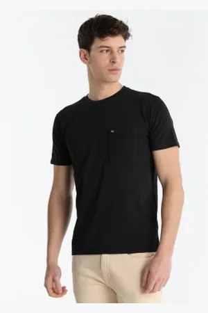 Lois Para homem. 158203079 T-shirt de manga curta azul-marinho (XS), Casual, Algodão