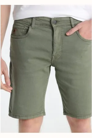 Lois Para homem. 111922342 Calções verdes de corte justo (29), Casual, Algodão